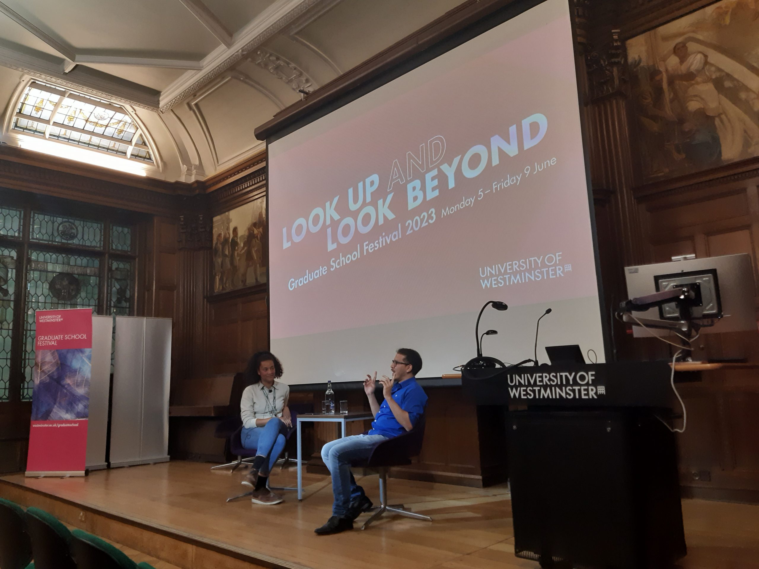 In Conversation With… Renan Porto and Christina Peake. Photo taken by Richard McCormack.